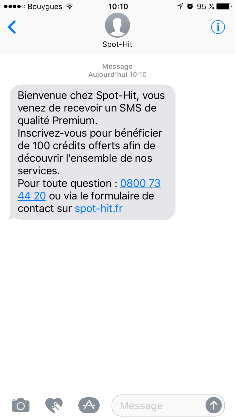 Exemple de SMS Pro