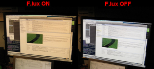F.lux on/off