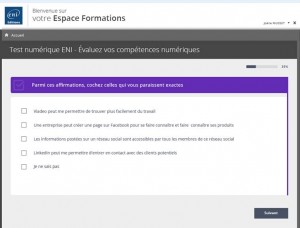 Exemple de question du Test Numérique ENI