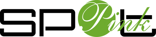 Logo SpotPink noir et vert